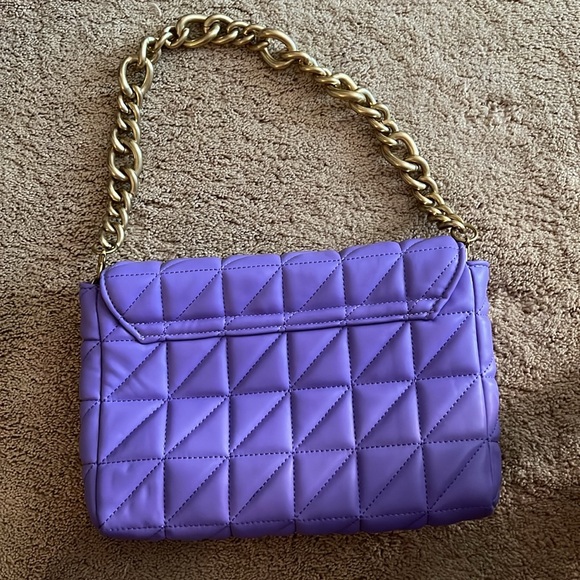 Zara Purple quilted bag/purse - Picture 3 of 3